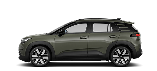 Seitliche Ansicht auf den neuen VW ID. Cross Style in Nori Green Metallic