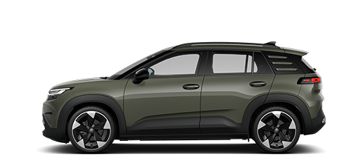 Seitliche Ansicht auf den neuen VW ID. Cross Style in Nori Green Metallic