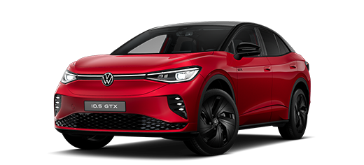 Frontansicht eines roten VW ID.5 GTX - Kings Red Metallic