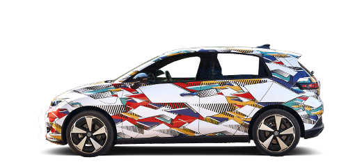 Seitliche Ansicht der Seriennahen Studie des VW ID. Polo