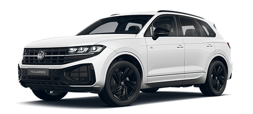 Seitlich frontale Ansicht des VW Touareg