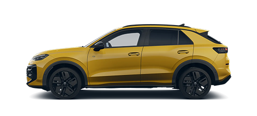 Seitliche Ansicht des neuen T-Roc R-Line 