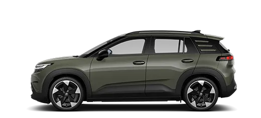 Seitliche Ansicht auf den neuen VW ID. Cross Style in Nori Green Metallic