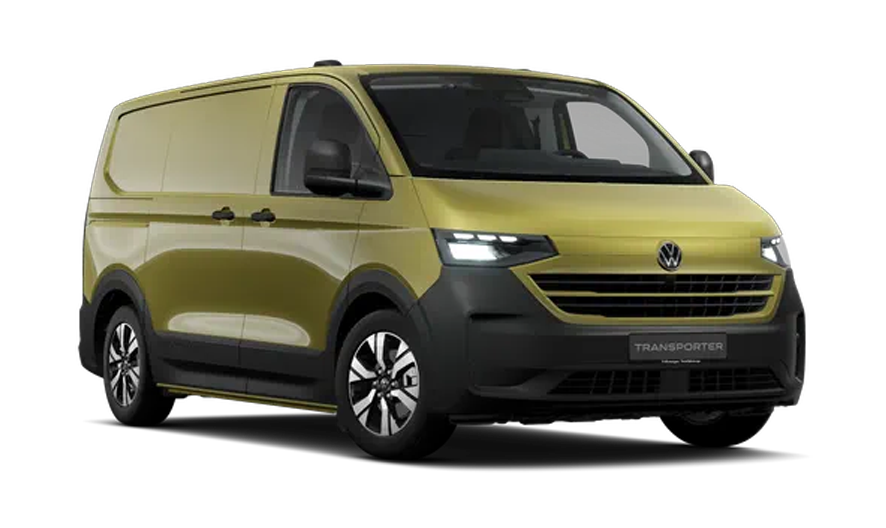 VW Transporter furgon spredaj postrani