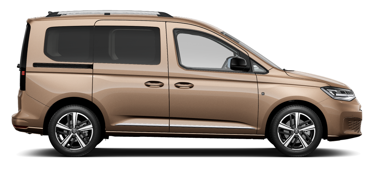Der Caddy in Braun Seite.